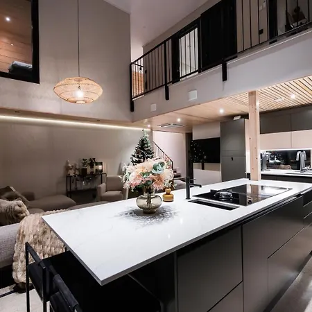 Log Modern Interior Nyaraló Rovaniemi