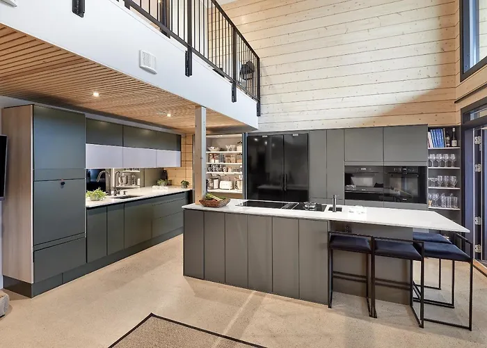 Log Modern Interior بيت للعطل روفانييمي