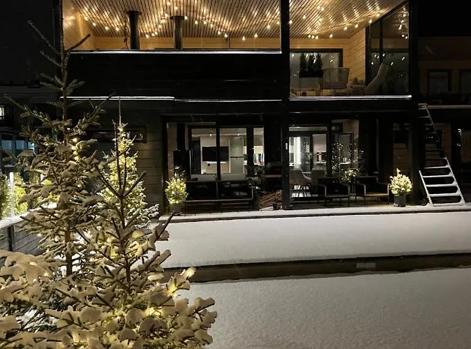 Log Modern Interior بيت للعطل