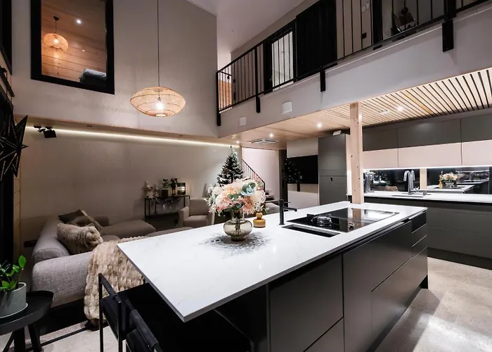 Log Modern Interior Nyaraló Rovaniemi